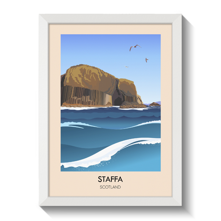 Staffa Scotland Travel Poster