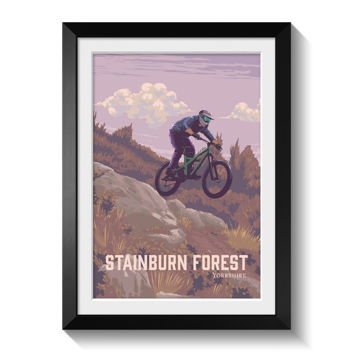 Stainburn Forest Mountain Biking Travel Poster