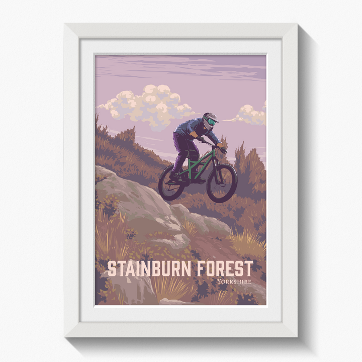 Stainburn Forest Mountain Biking Travel Poster