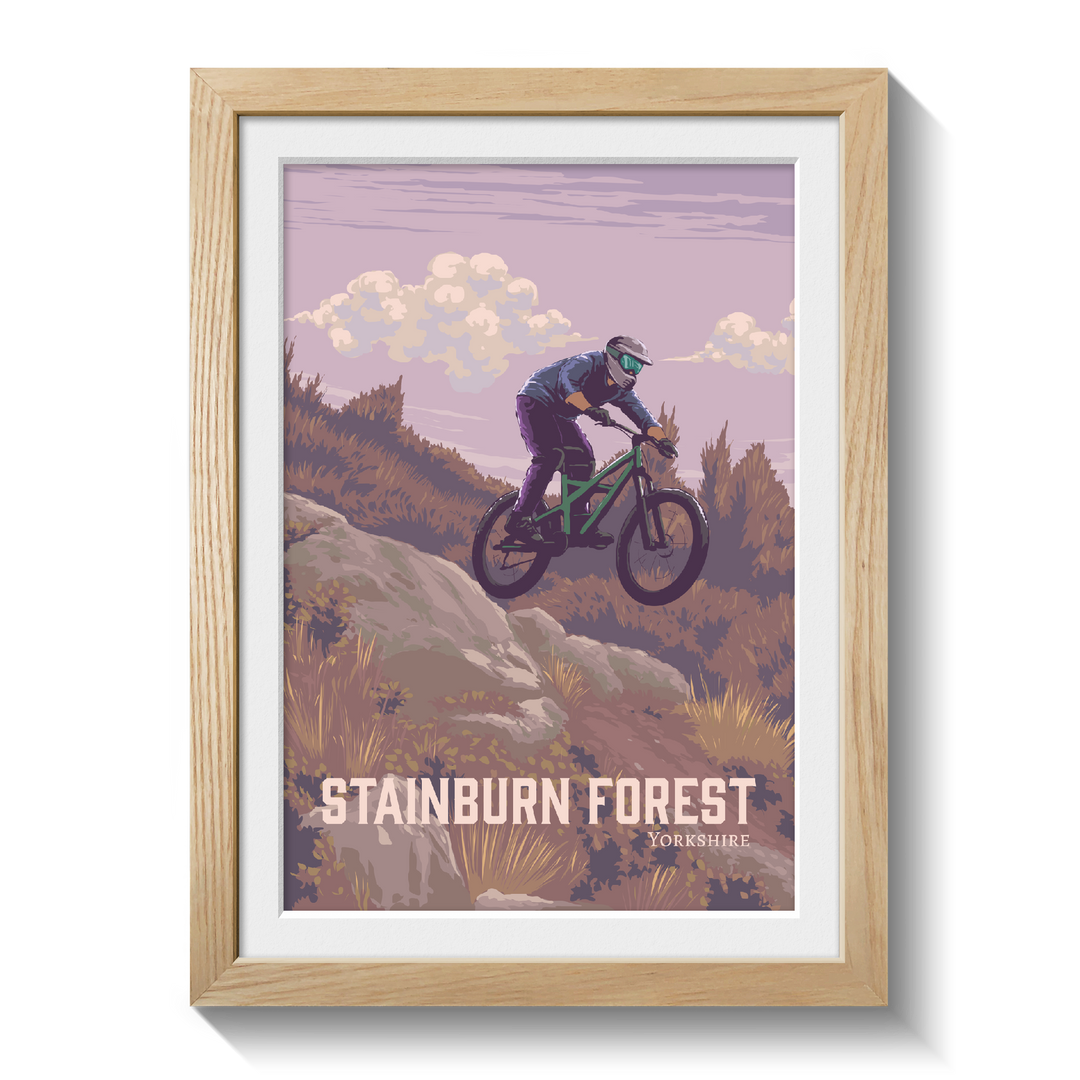 Stainburn Forest Mountain Biking Travel Poster