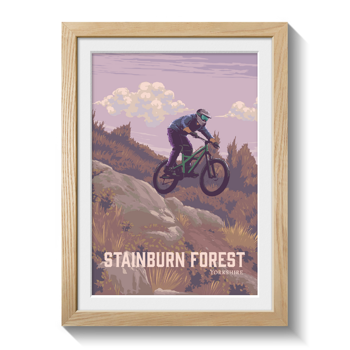 Stainburn Forest Mountain Biking Travel Poster