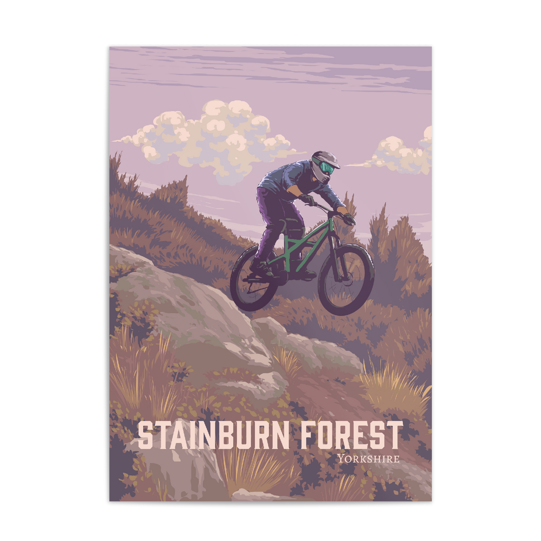 Stainburn Forest Mountain Biking Travel Poster