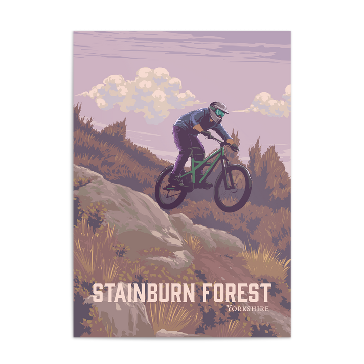 Stainburn Forest Mountain Biking Travel Poster