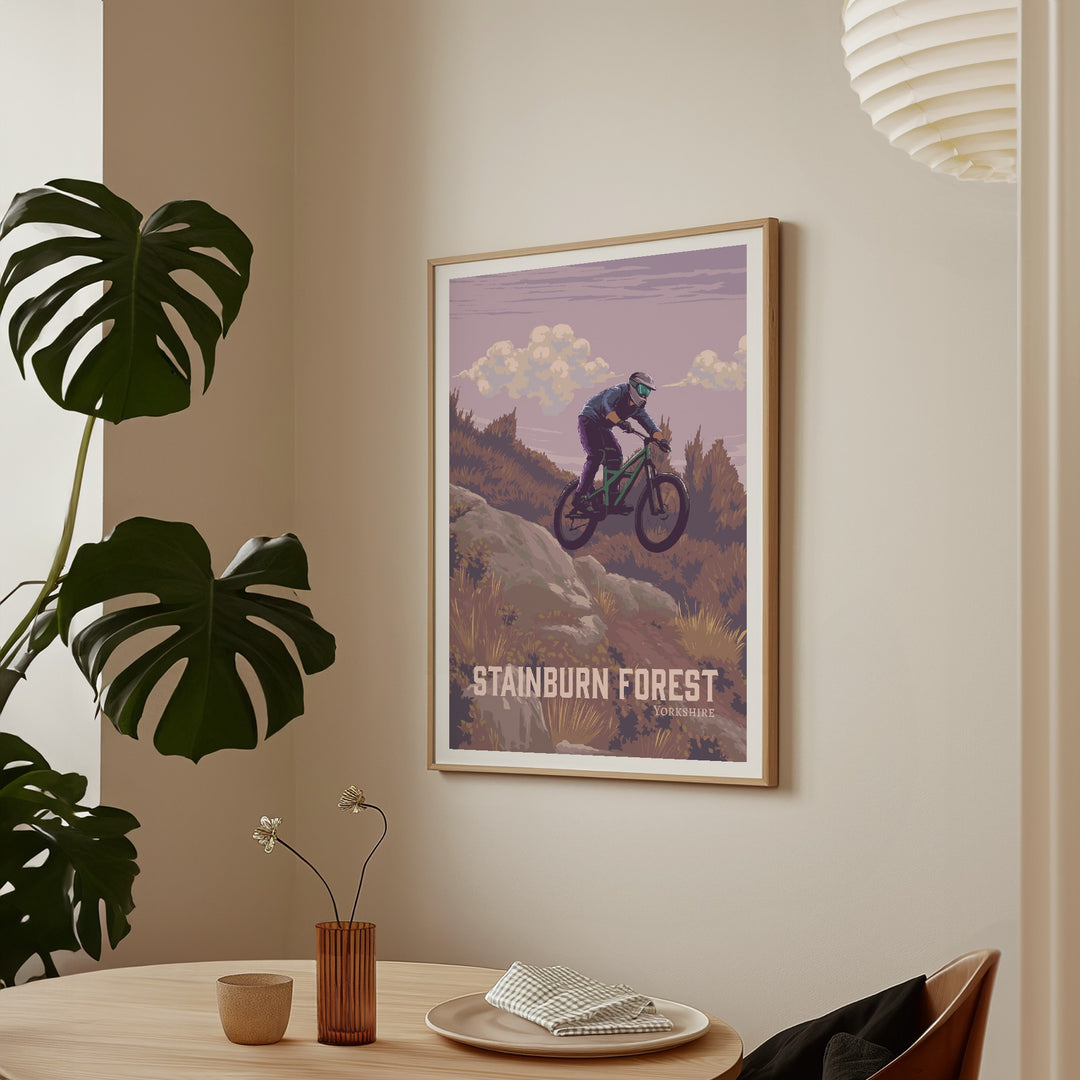 Stainburn Forest Mountain Biking Travel Poster