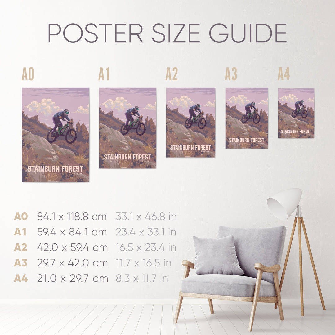 Stainburn Forest Mountain Biking Travel Poster