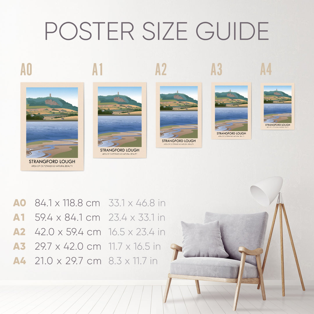 Strangford Lough AONB Travel Poster