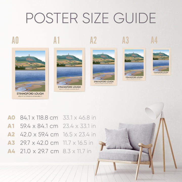 Strangford Lough AONB Travel Poster