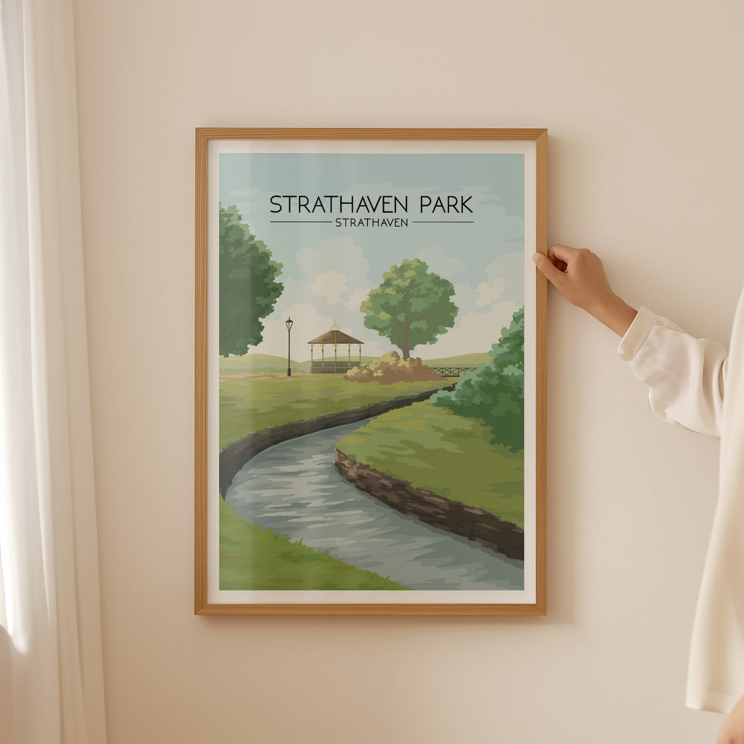 Strathaven Park Travel Poster