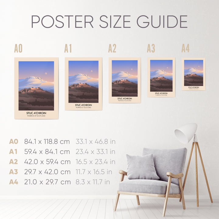 Stuc a’ Chroin Munros of Scotland Poster