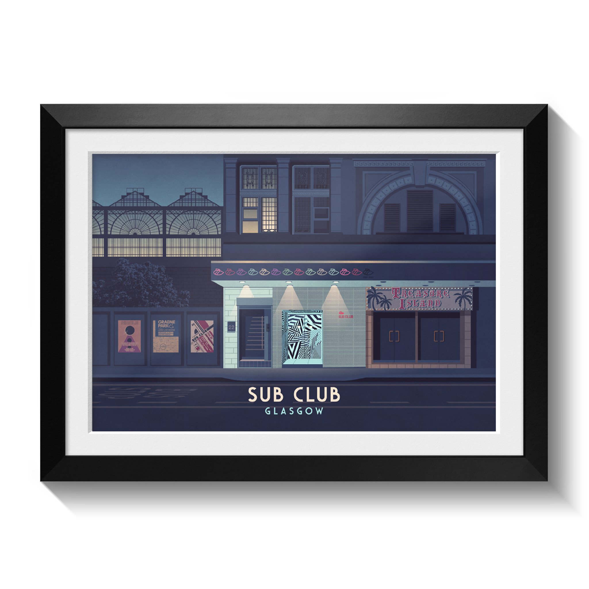 Sub Club Glasgow Nightclub Poster – Bucket List Prints