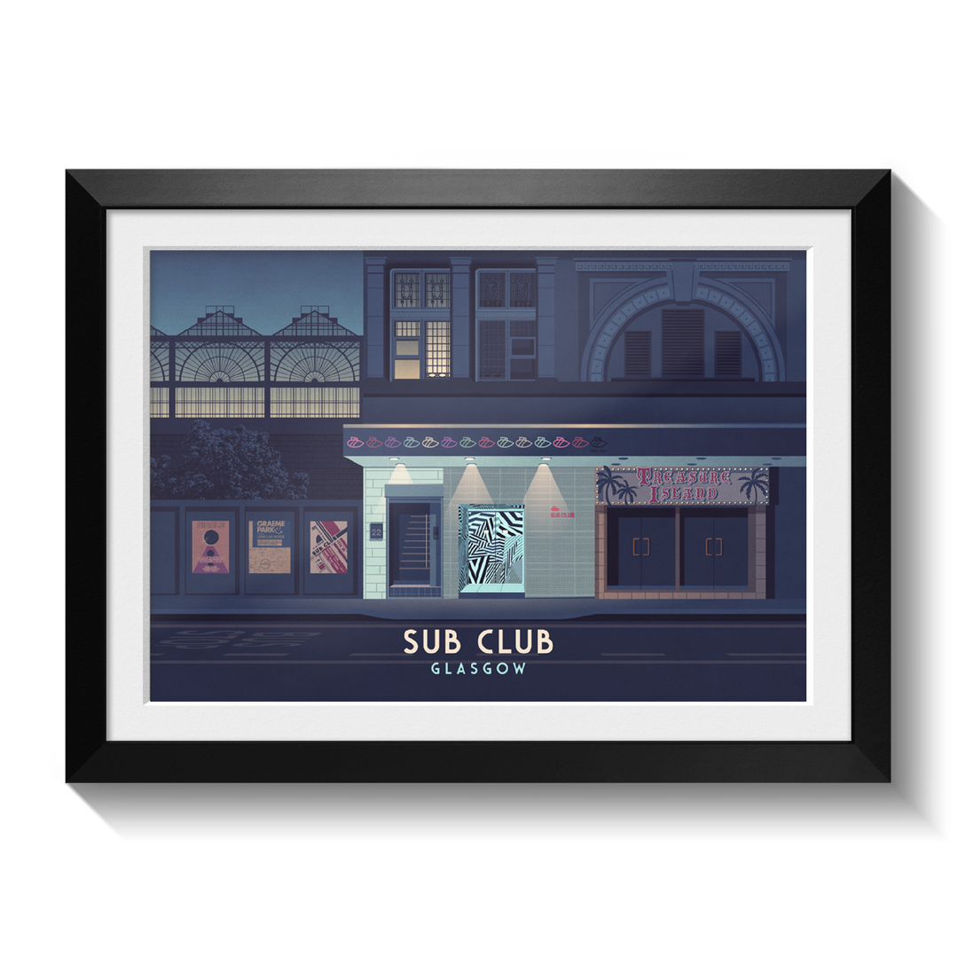 Sub Club Glasgow Nightclub Poster