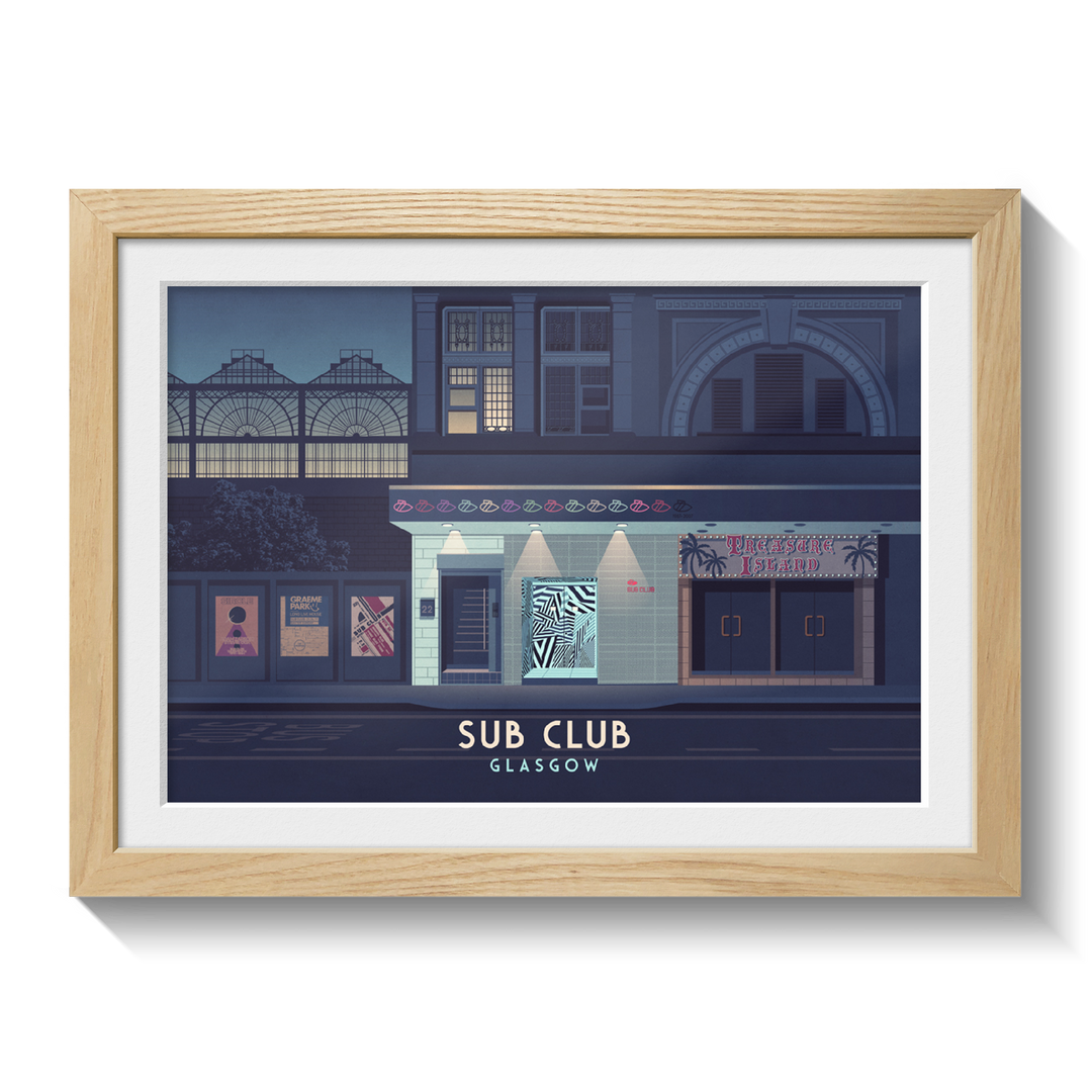 Sub Club Glasgow Nightclub Poster