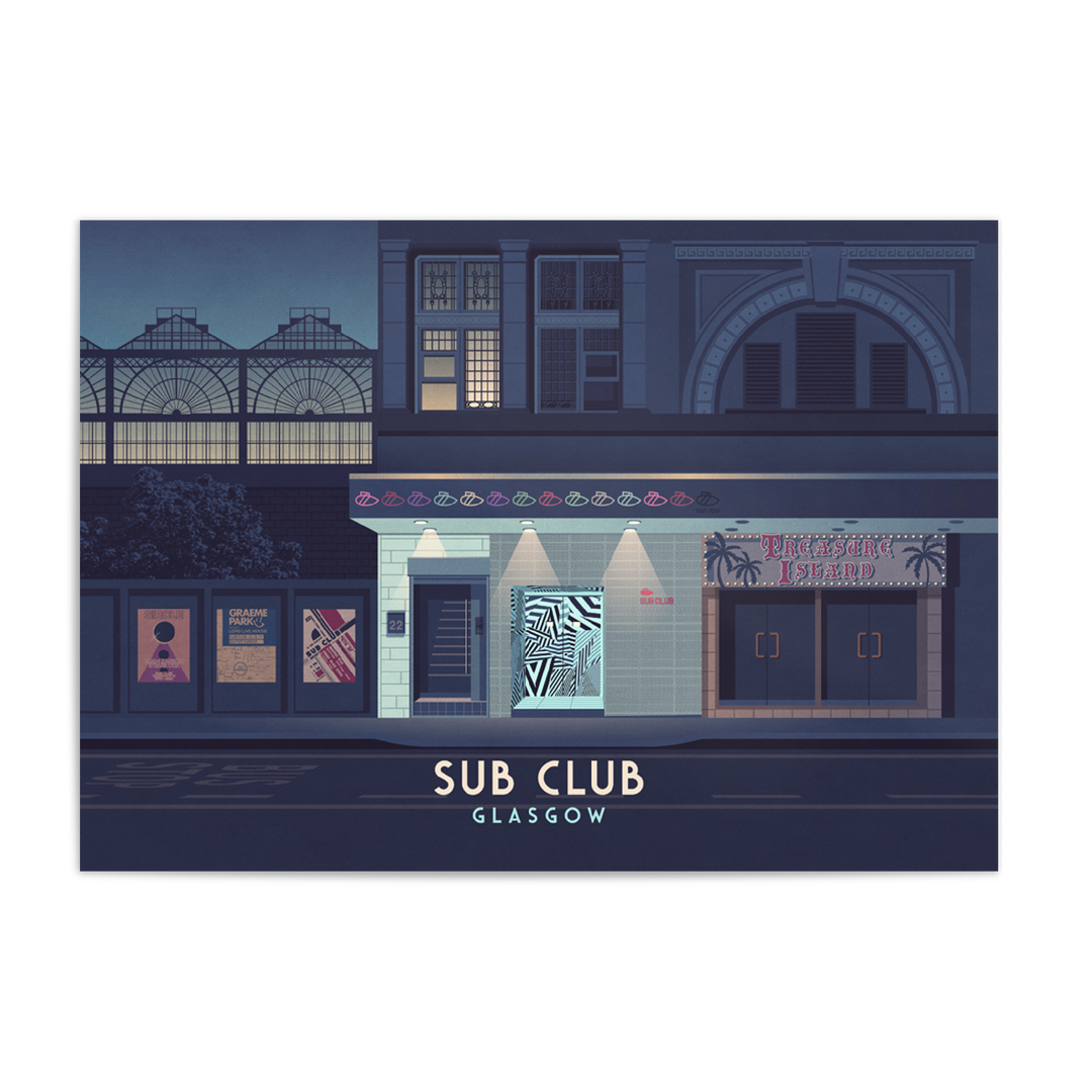 Sub Club Glasgow Nightclub Poster