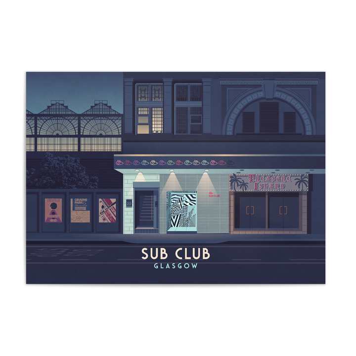 Sub Club Glasgow Nightclub Poster