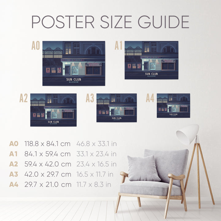 Sub Club Glasgow Nightclub Poster