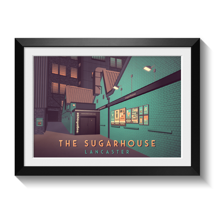 The Sugarhouse Nightclub Lancaster Travel Poster