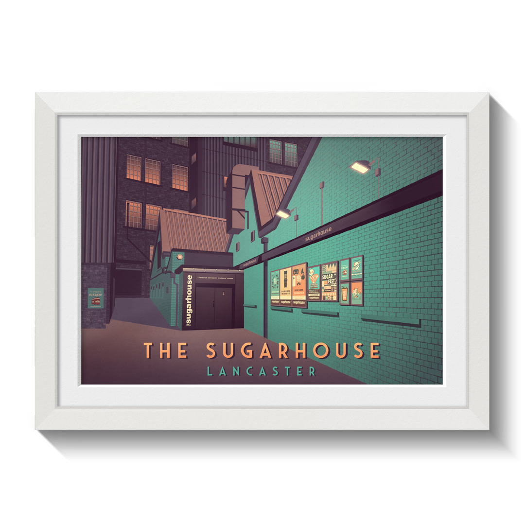 The Sugarhouse Nightclub Lancaster Travel Poster