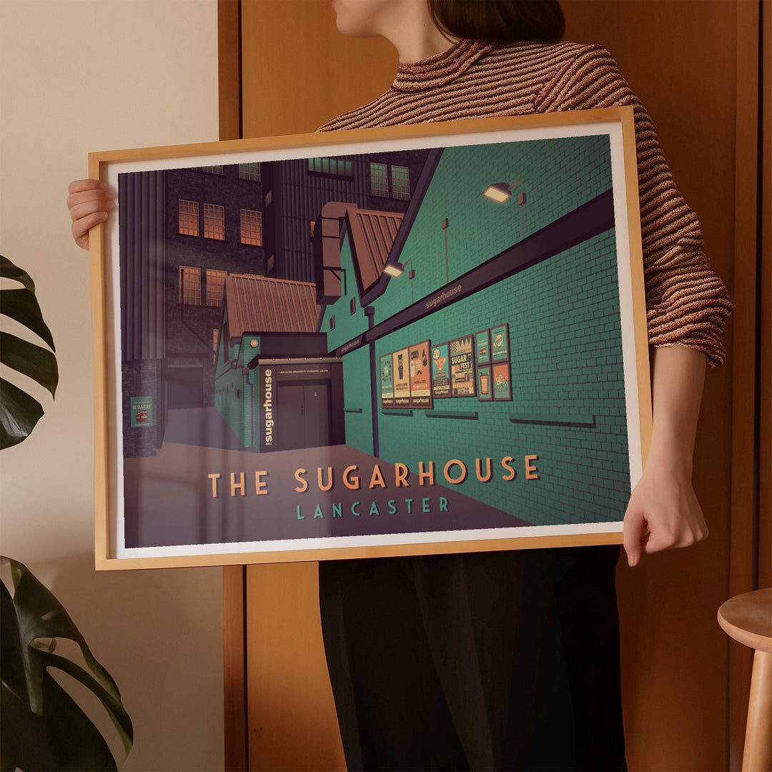 The Sugarhouse Nightclub Lancaster Travel Poster