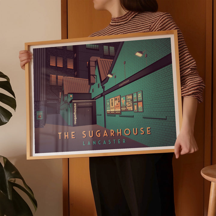 The Sugarhouse Nightclub Lancaster Travel Poster