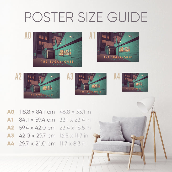 The Sugarhouse Nightclub Lancaster Travel Poster