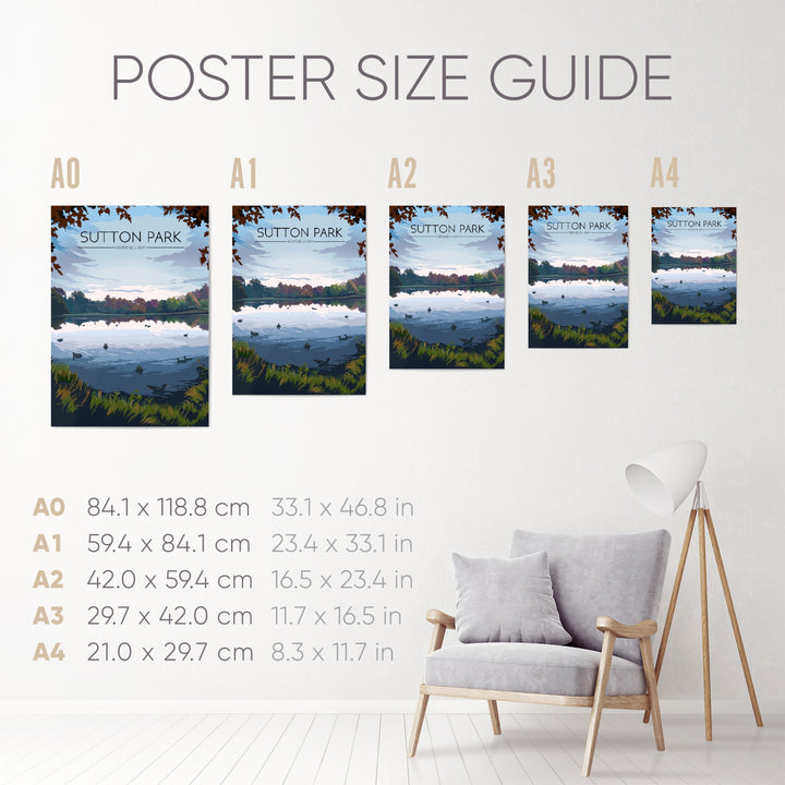 Sutton Park Birmingham Travel Poster