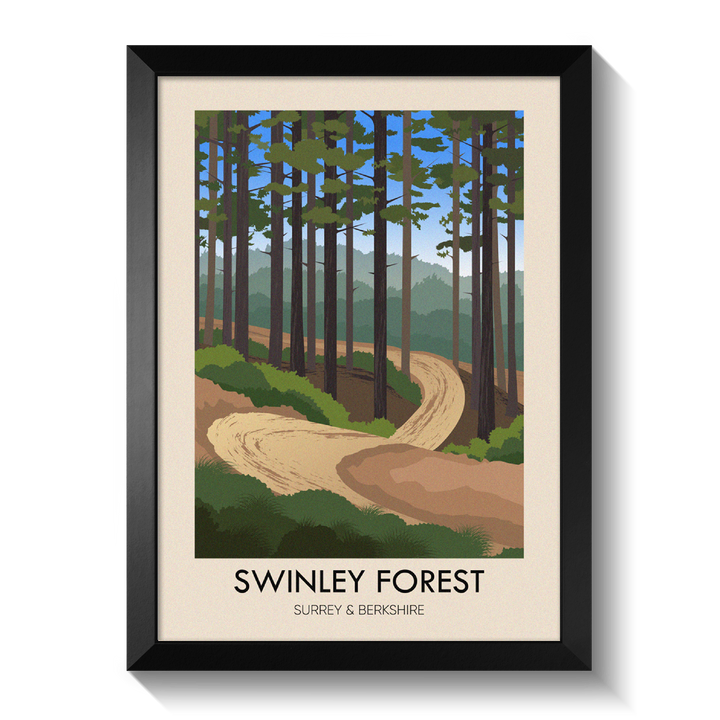 Swinley Forest Travel Poster