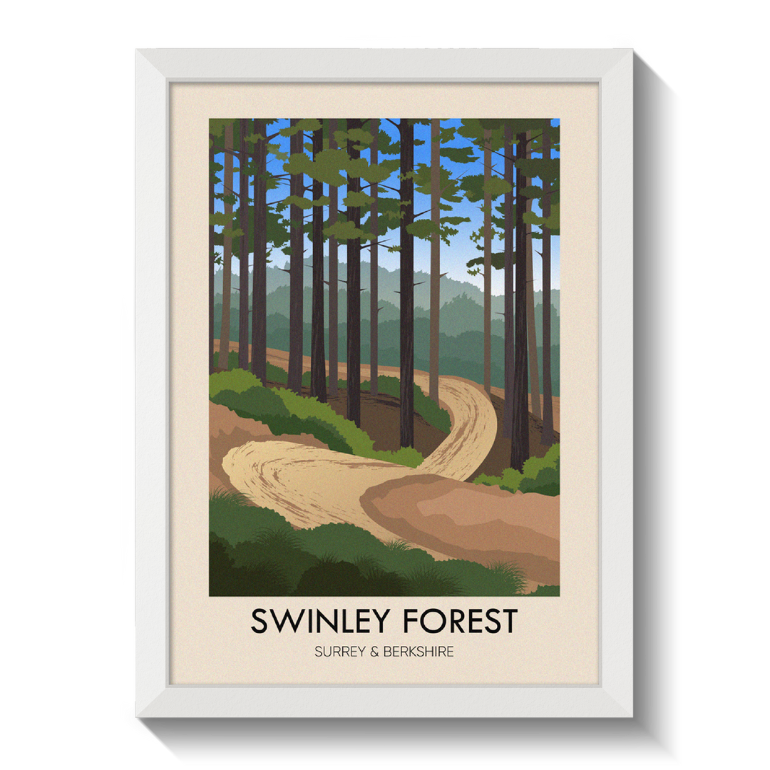 Swinley Forest Travel Poster