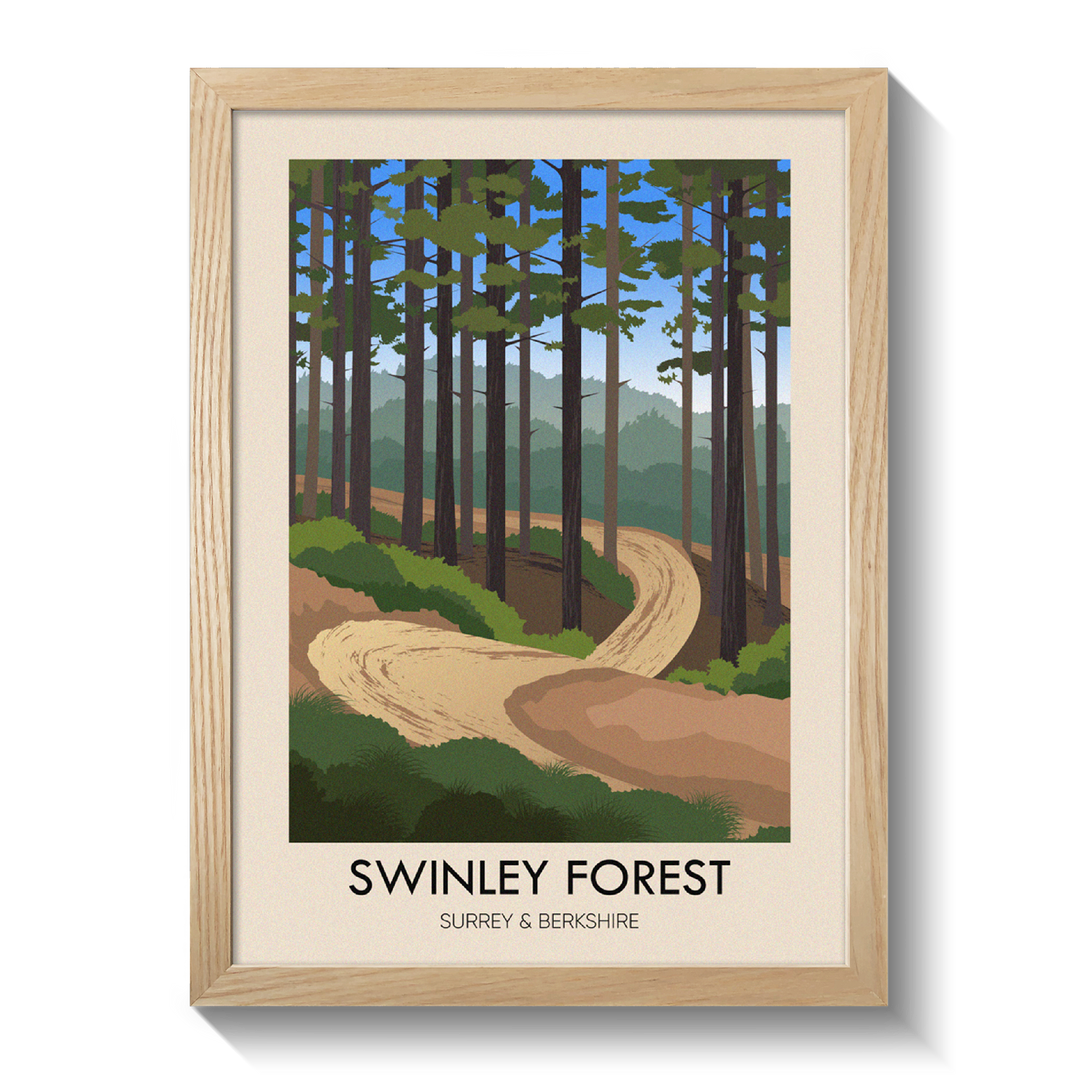 Swinley Forest Travel Poster