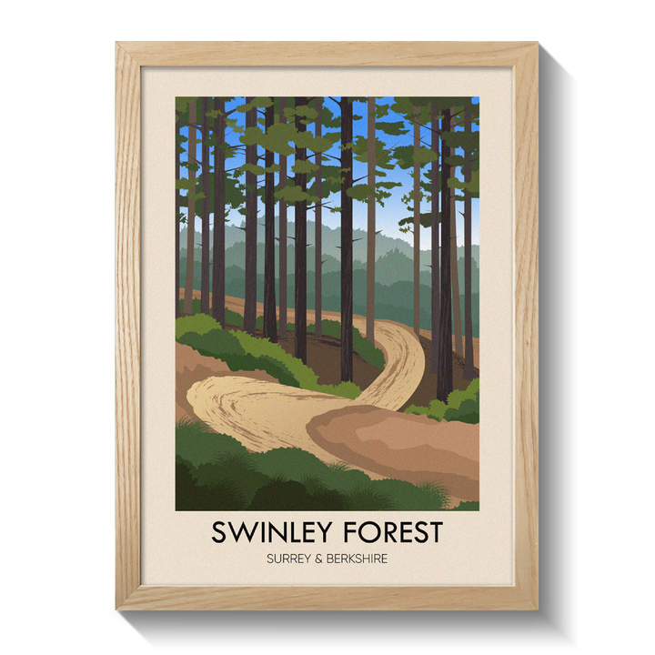 Swinley Forest Travel Poster