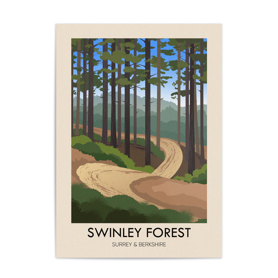 Swinley Forest Travel Poster