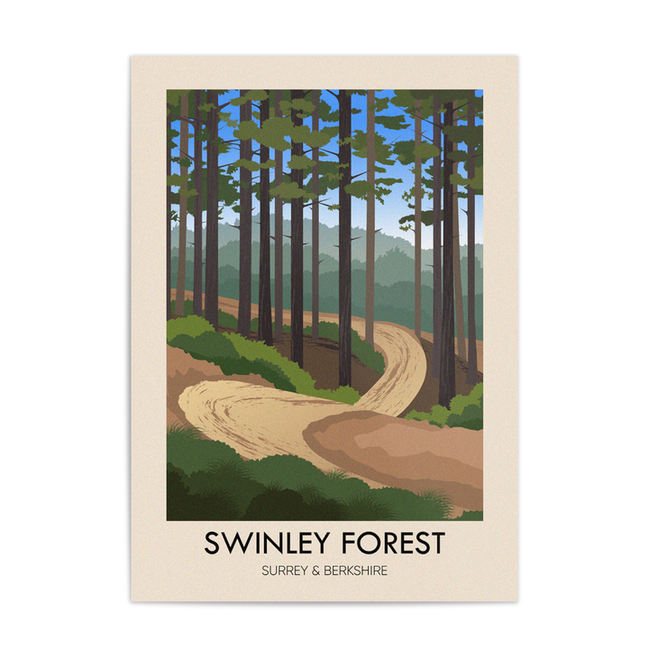 Swinley Forest Travel Poster
