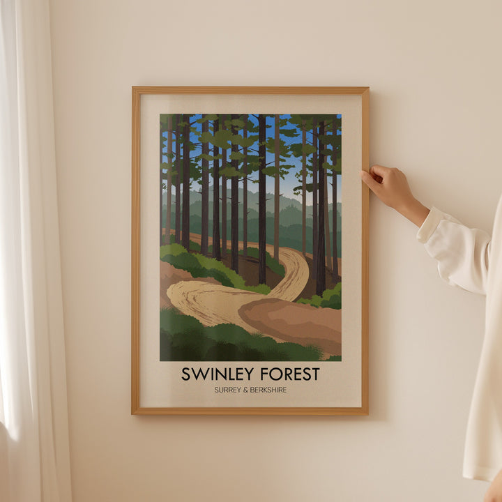 Swinley Forest Travel Poster