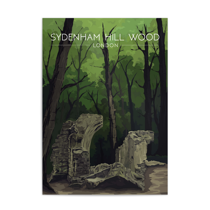 Sydenham Hill Wood London Park Travel Poster