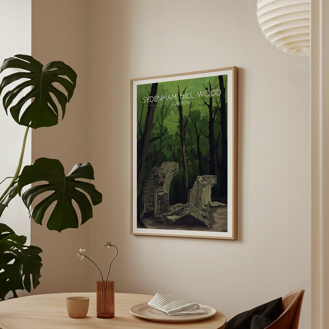 Sydenham Hill Wood London Park Travel Poster