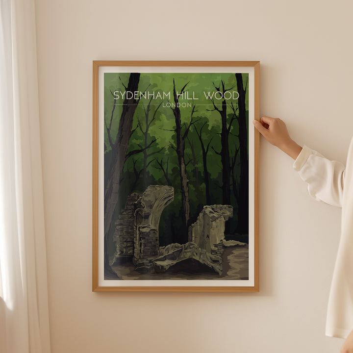 Sydenham Hill Wood London Park Travel Poster