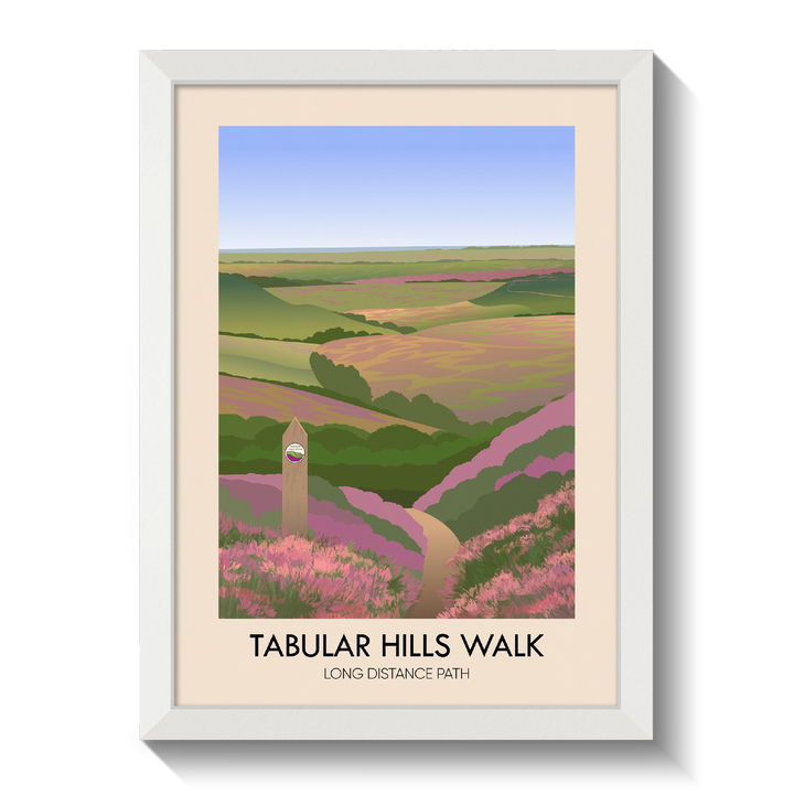 Tabular Hills Walk Long Distance Path Travel Poster