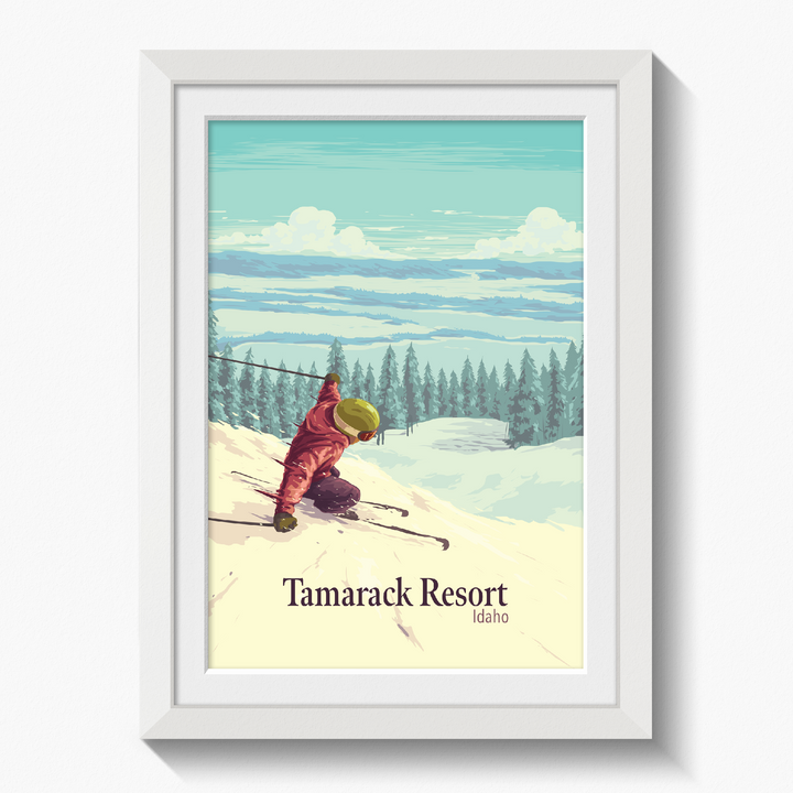 Tamarack Resort Idaho USA Ski Resort Travel Poster