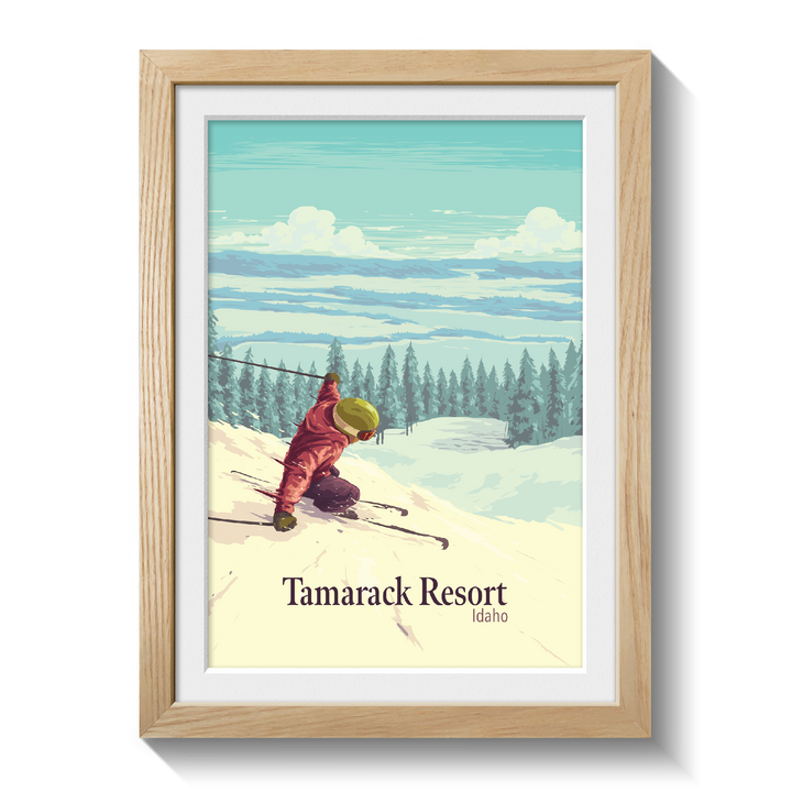 Tamarack Resort Idaho USA Ski Resort Travel Poster
