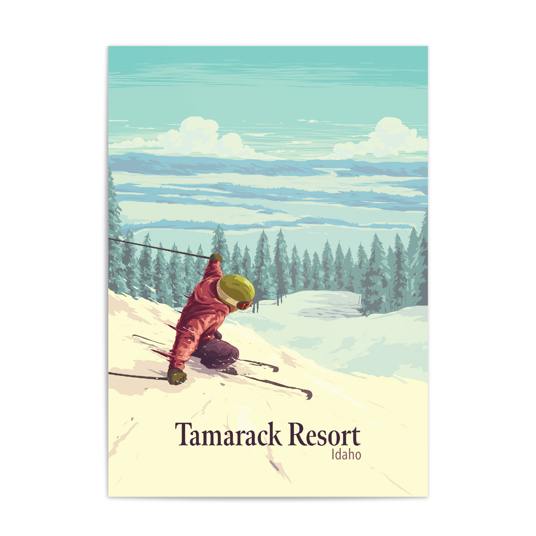Tamarack Resort Idaho USA Ski Resort Travel Poster