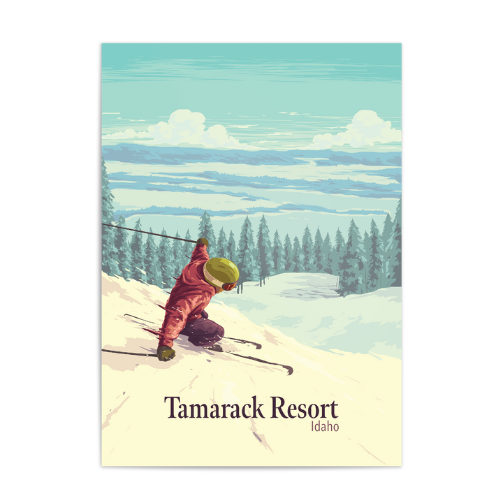 Tamarack Resort Idaho USA Ski Resort Travel Poster