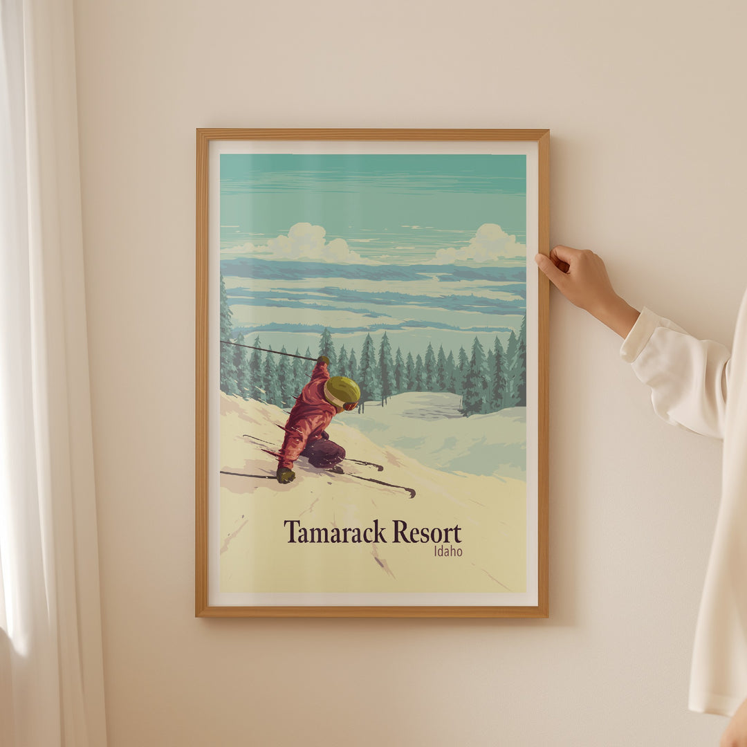 Tamarack Resort Idaho USA Ski Resort Travel Poster