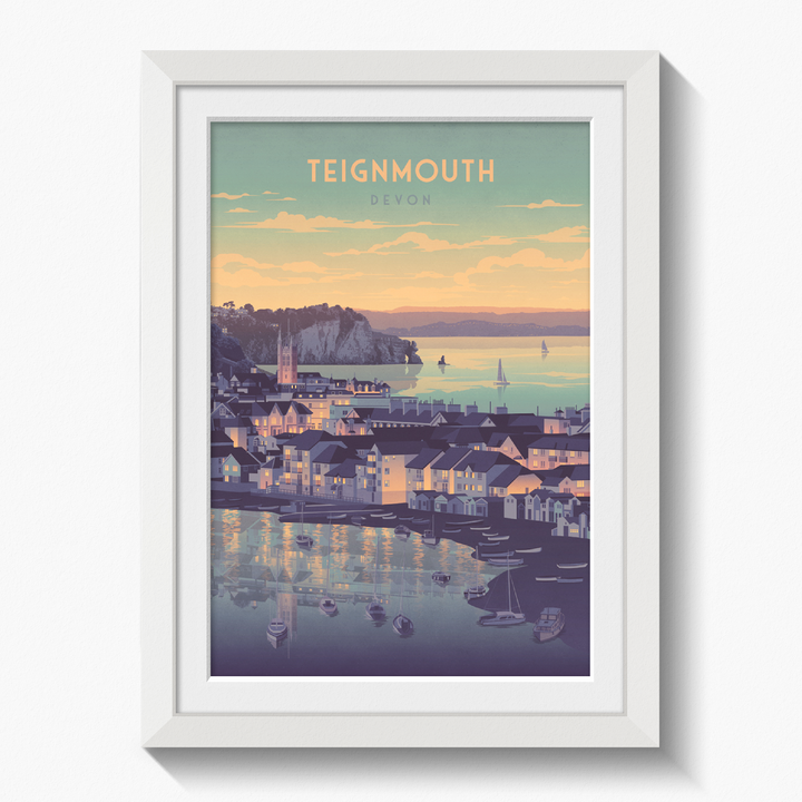 Teignmouth, Devon Seaside Travel Poster