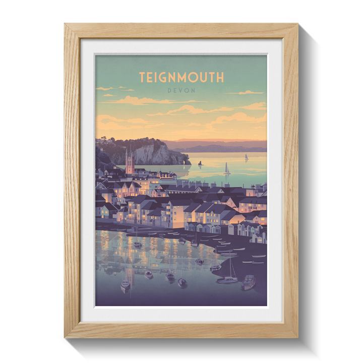 Teignmouth, Devon Seaside Travel Poster