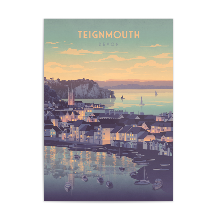 Teignmouth, Devon Seaside Travel Poster