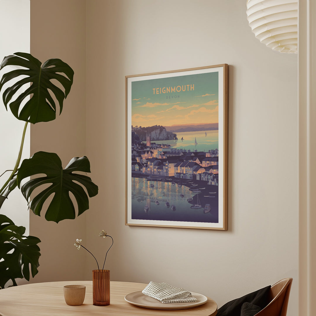 Teignmouth, Devon Seaside Travel Poster