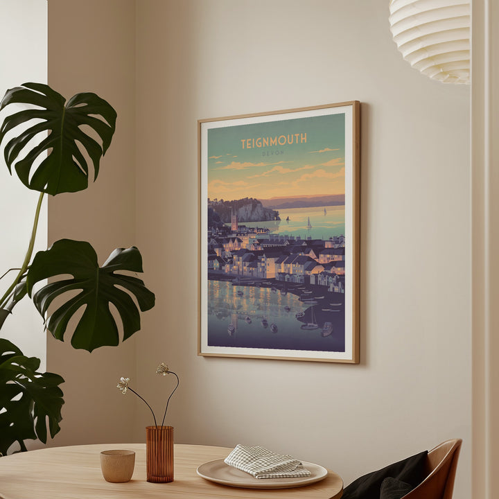 Teignmouth, Devon Seaside Travel Poster