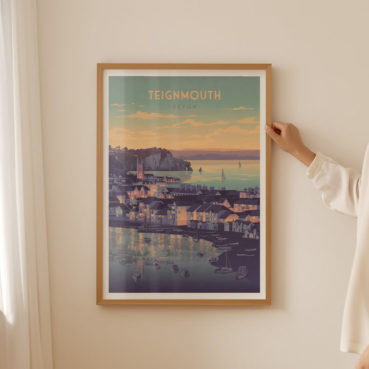 Teignmouth, Devon Seaside Travel Poster