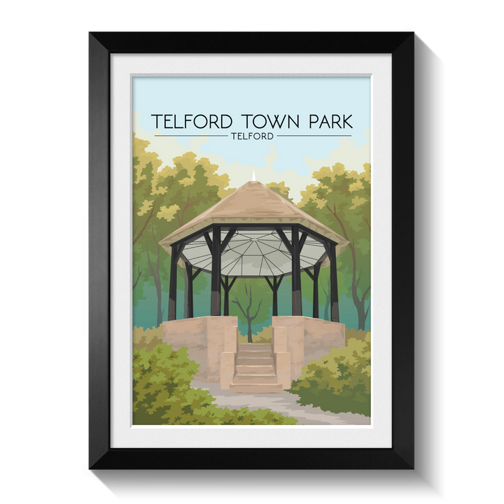 Telford Town Park Telford Travel Poster