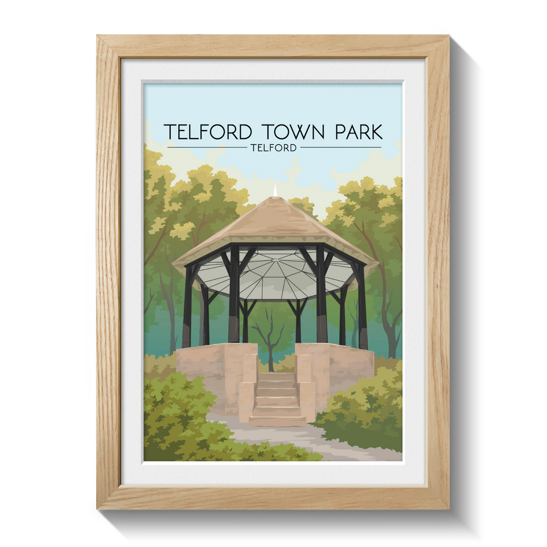 Telford Town Park Telford Travel Poster