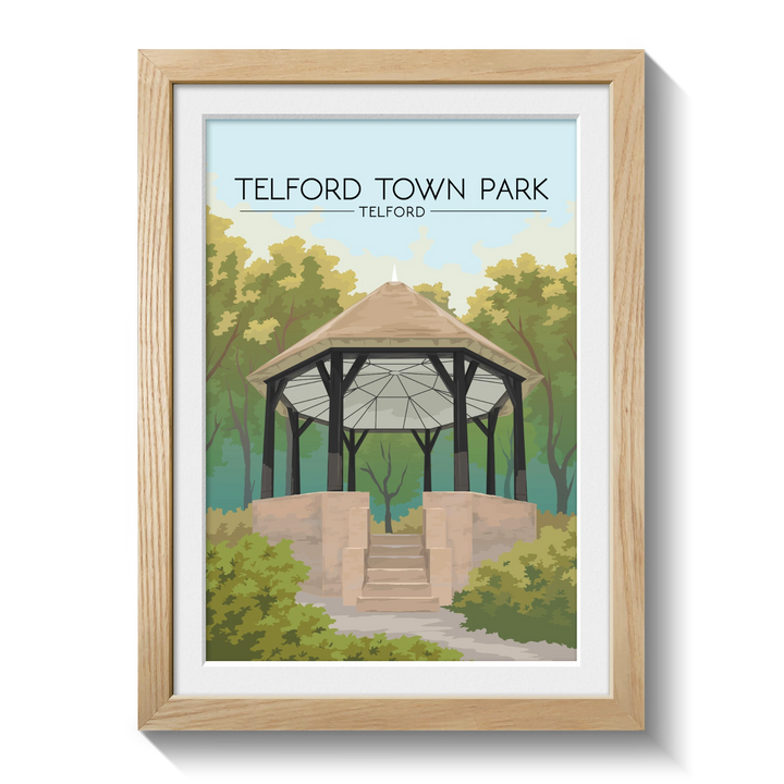 Telford Town Park Telford Travel Poster